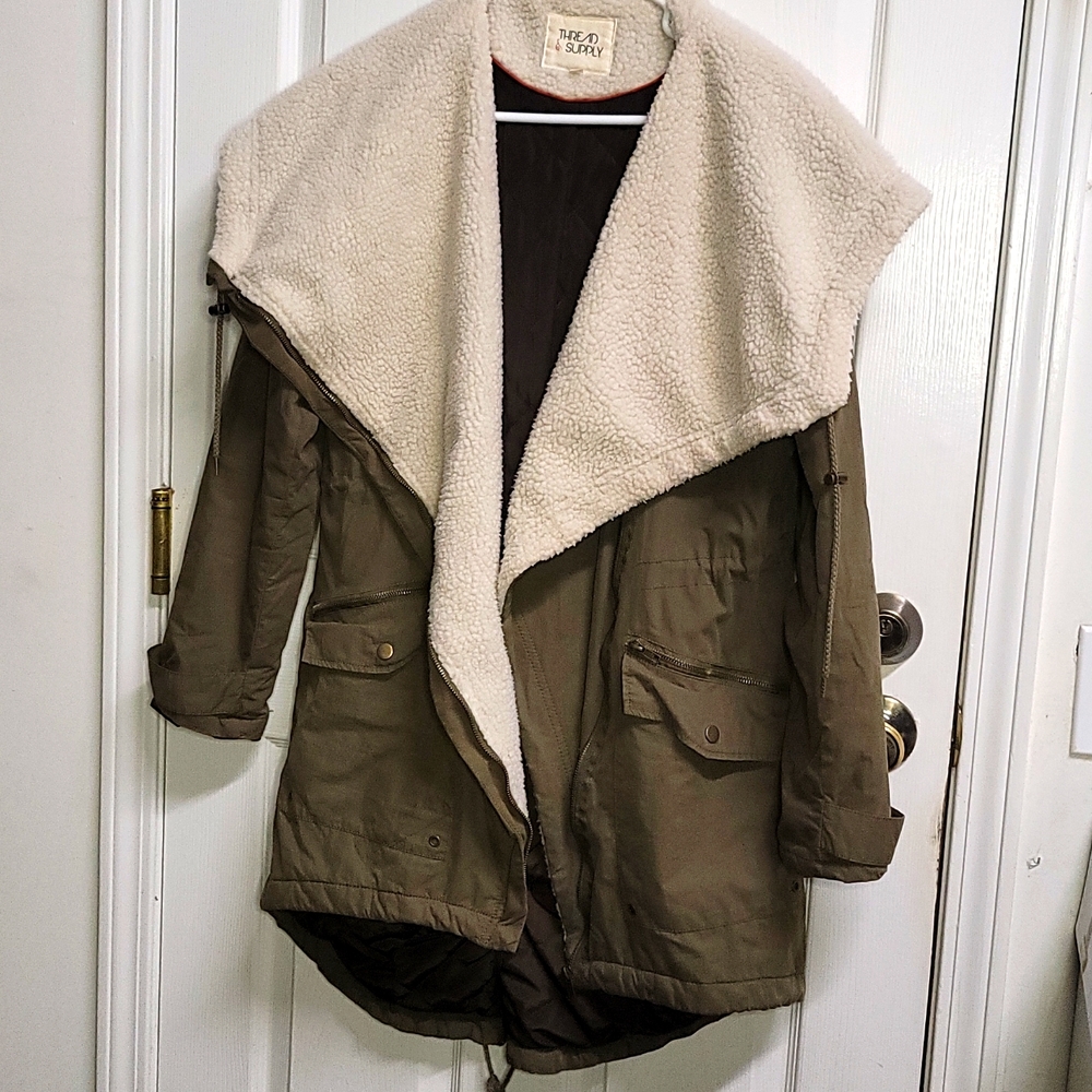 Thread & Supply Green Army Jacket Sz.L